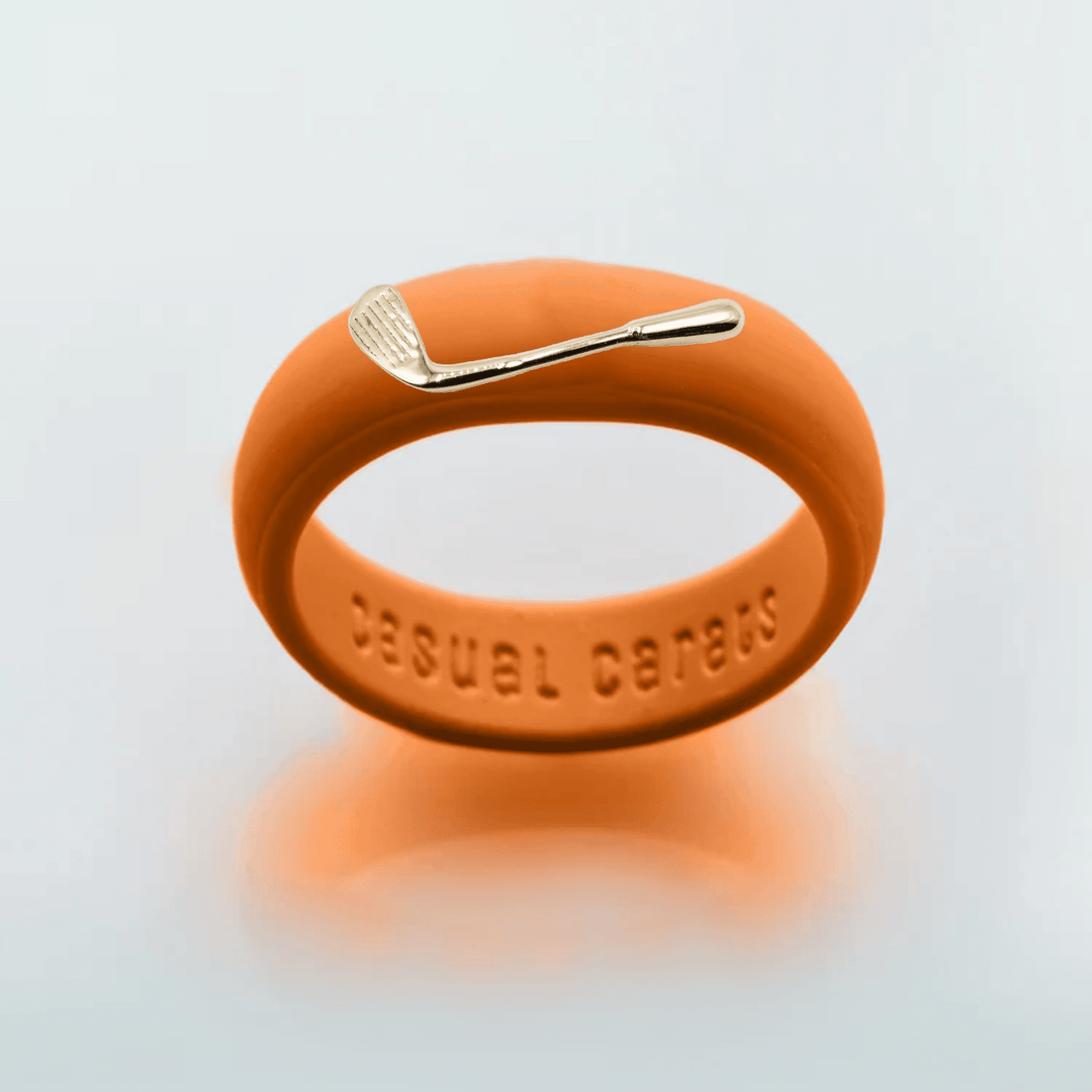 14K Golf Club Silicone Ring