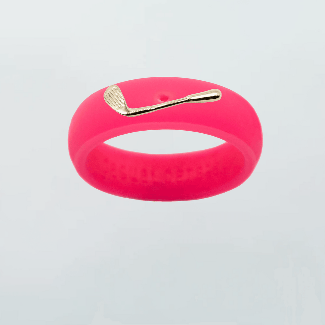 14K Golf Club Silicone Ring