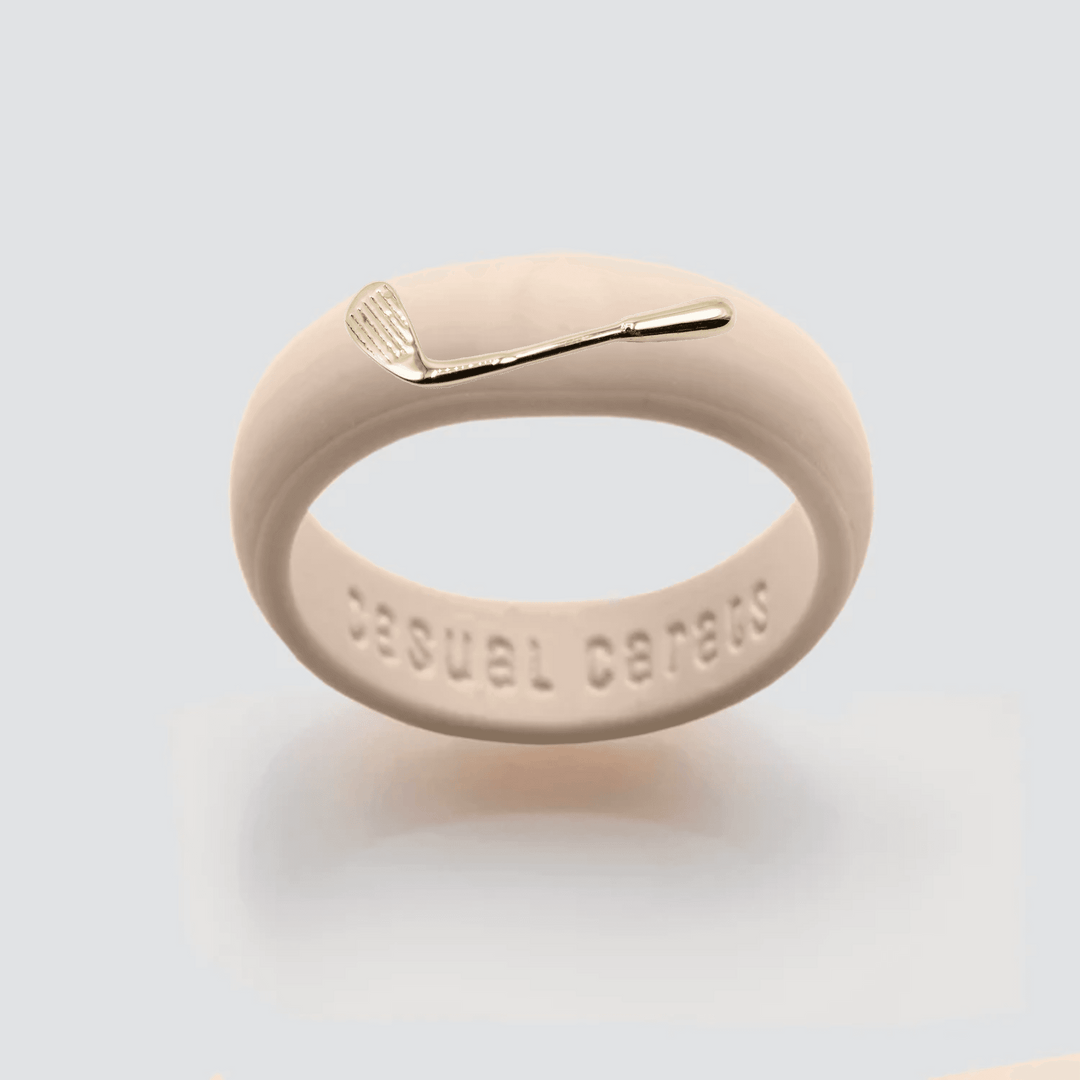 14K Golf Club Silicone Ring