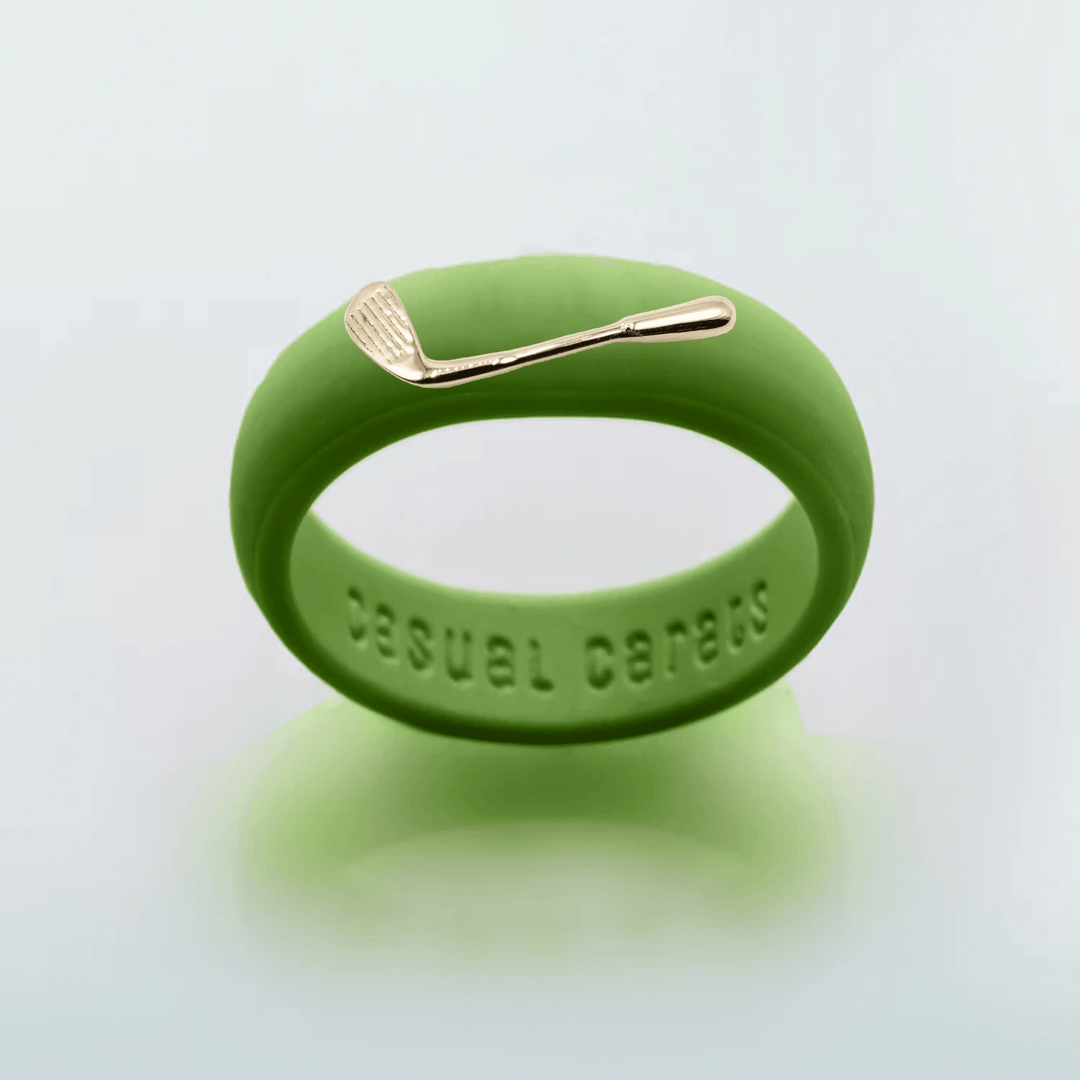 14K Golf Club Silicone Ring