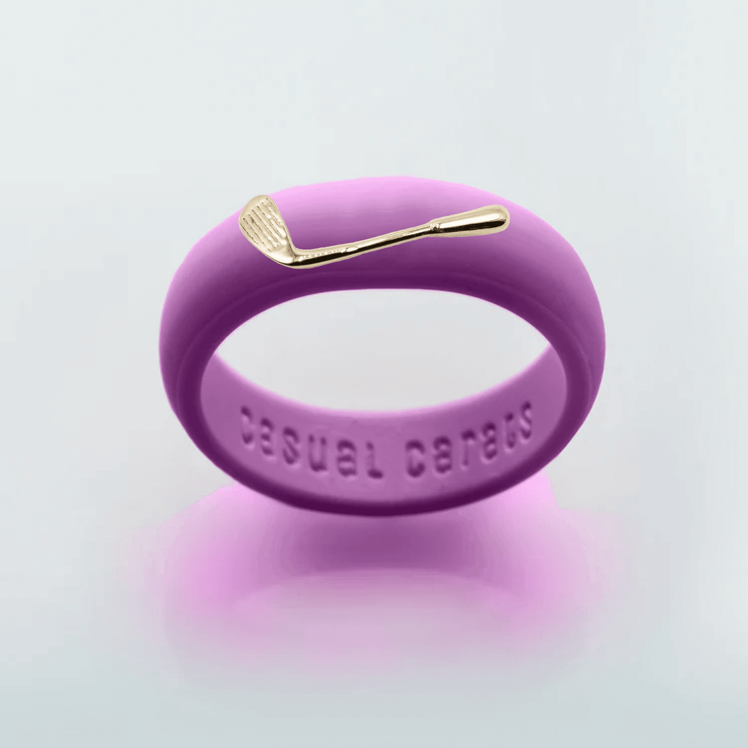 14K Golf Club Silicone Ring