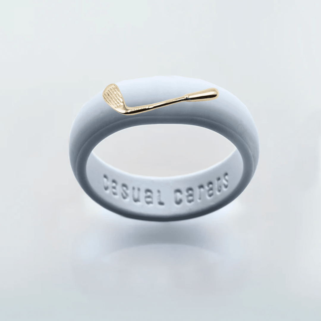 14K Golf Club Silicone Ring