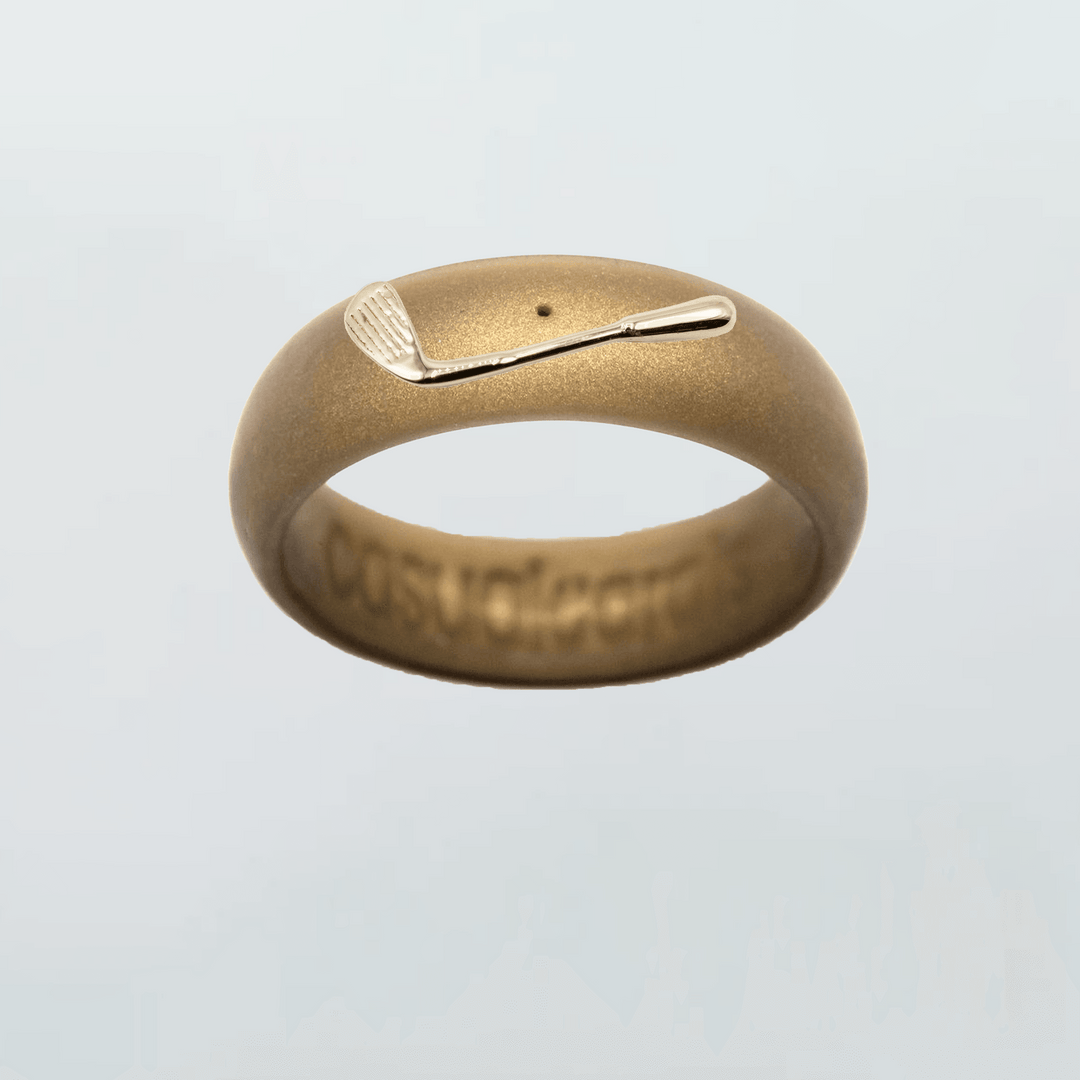 14K Golf Club Silicone Ring