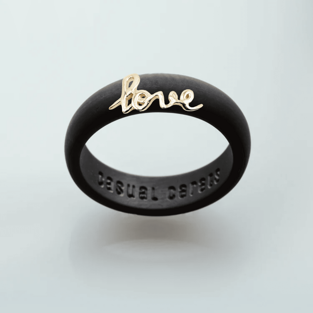 Yellow Gold Script "Love"