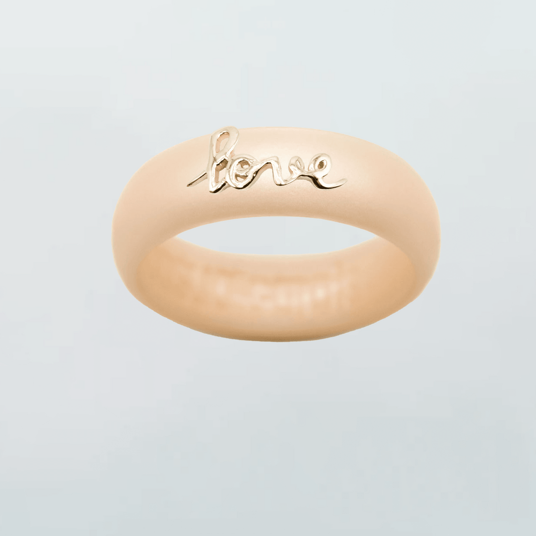 Yellow Gold Script "Love"