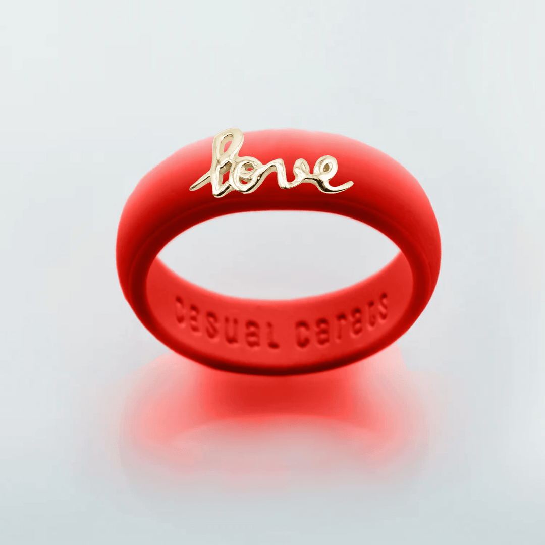 Yellow Gold Script "Love"