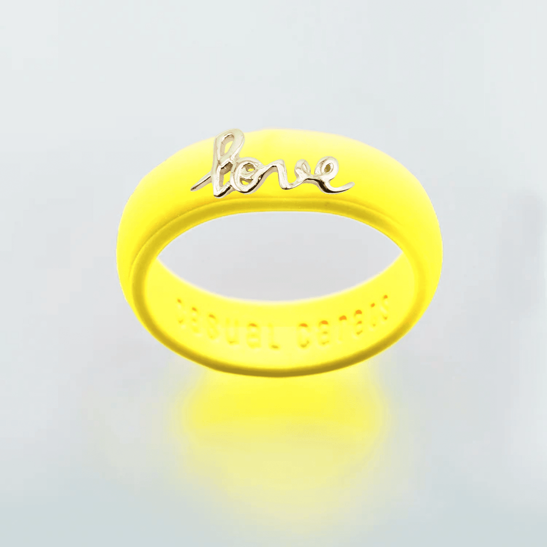 Yellow Gold Script "Love"