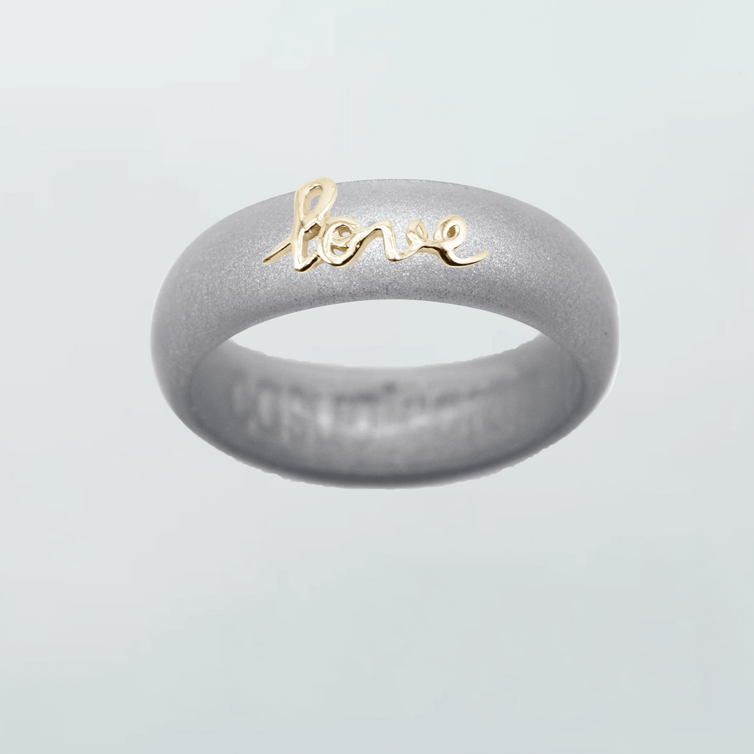 Yellow Gold Script "Love"