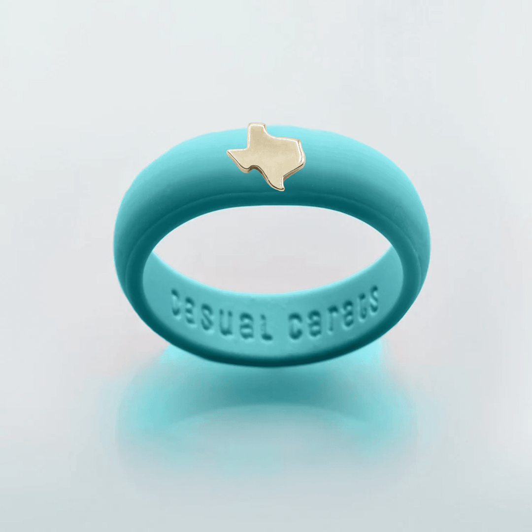 Gold Texas Silicone Ring