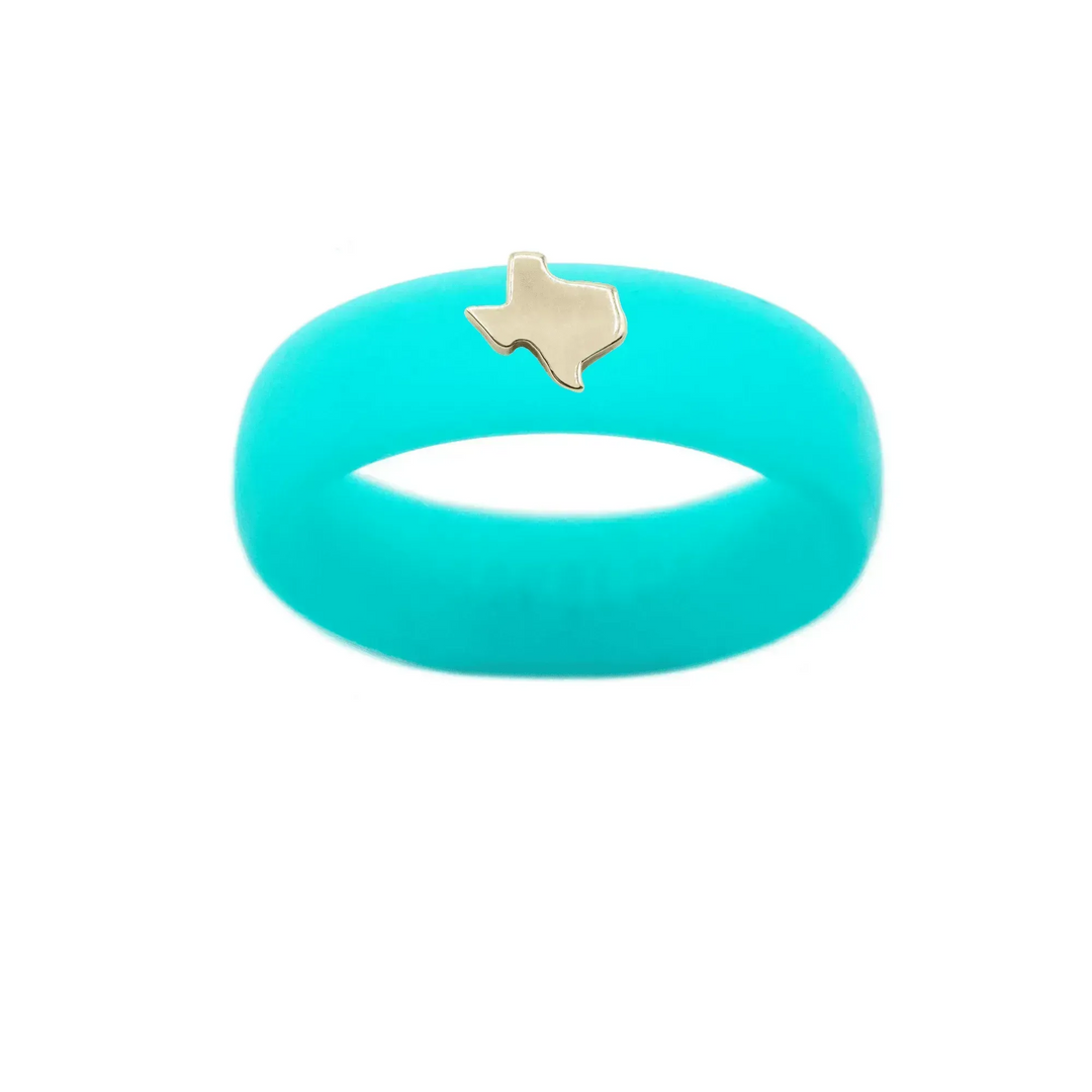Gold Texas Silicone Ring - Size 5