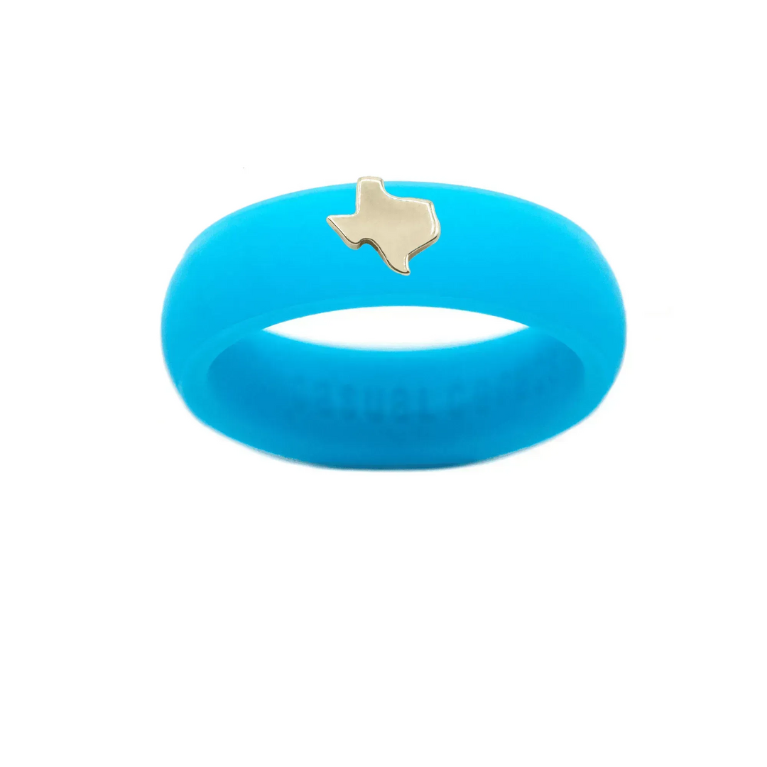 Gold Texas Silicone Ring - Size 9