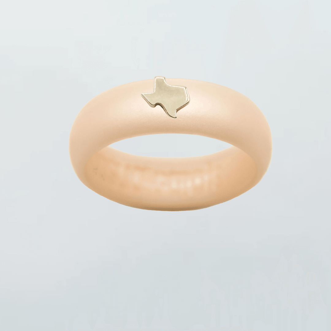 Gold Texas Silicone Ring