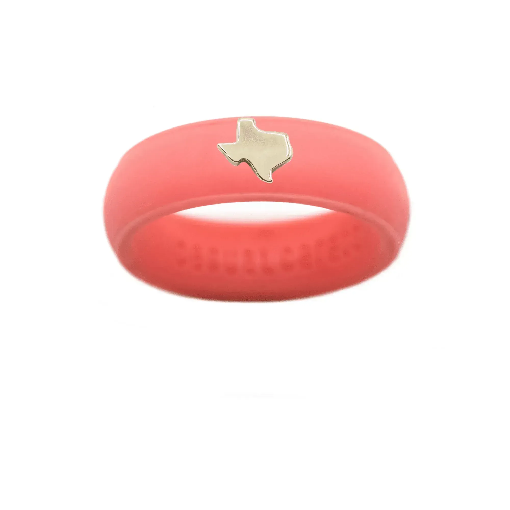 Gold Texas Silicone Ring - Size 6