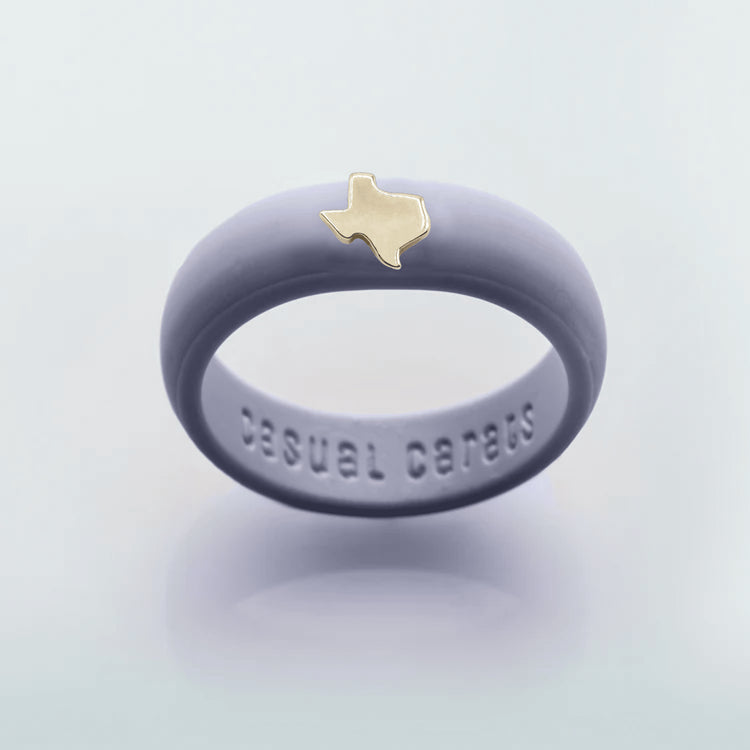 Gold Texas Silicone Ring