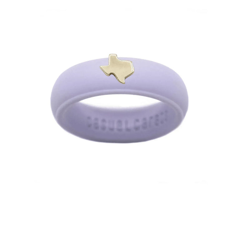 Gold Texas Silicone Ring - Size 4