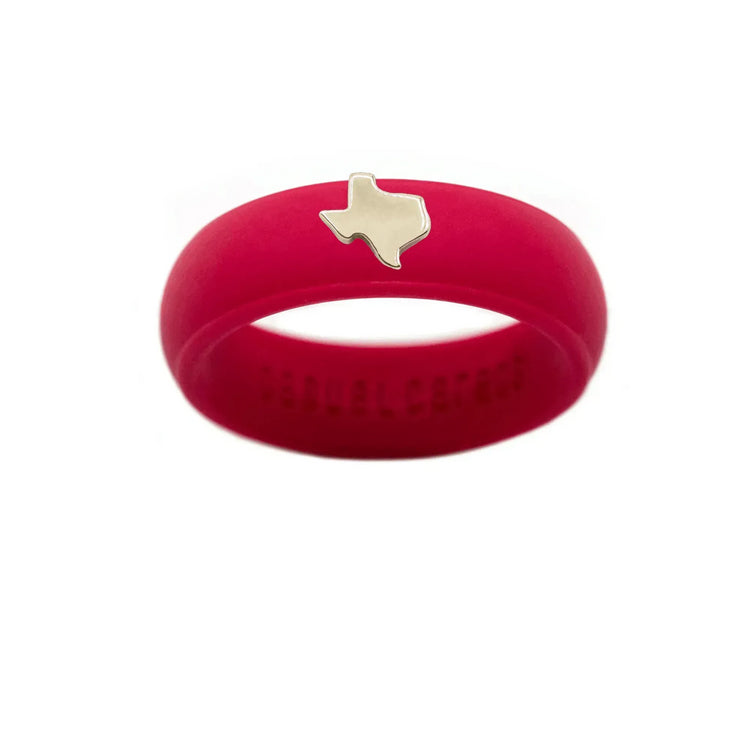 Gold Texas Silicone Ring - Size 4