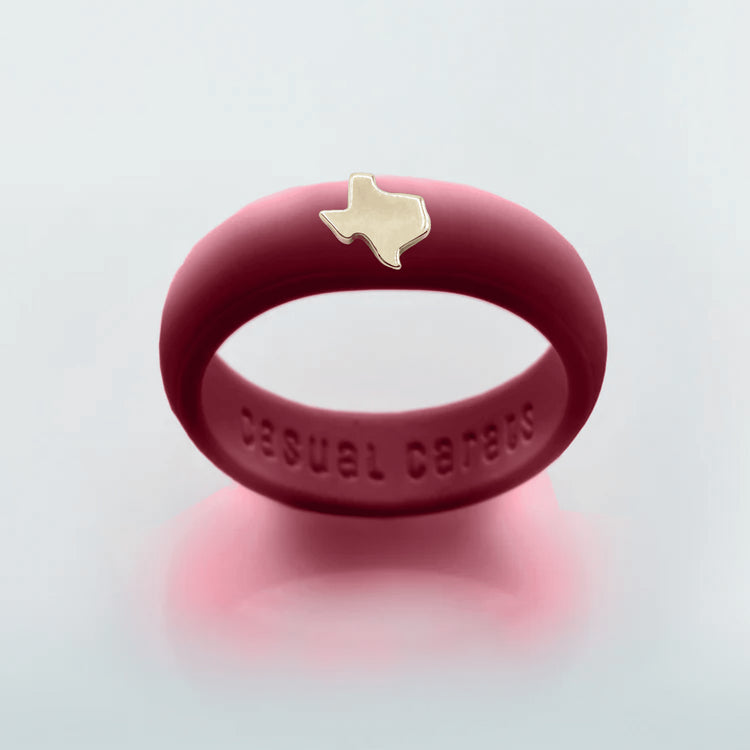 Gold Texas Silicone Ring