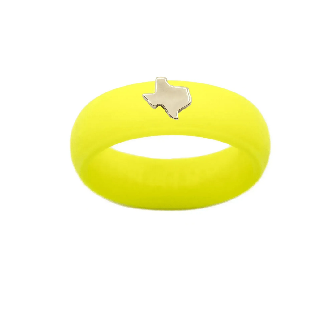 Gold Texas Silicone Ring - Size 9