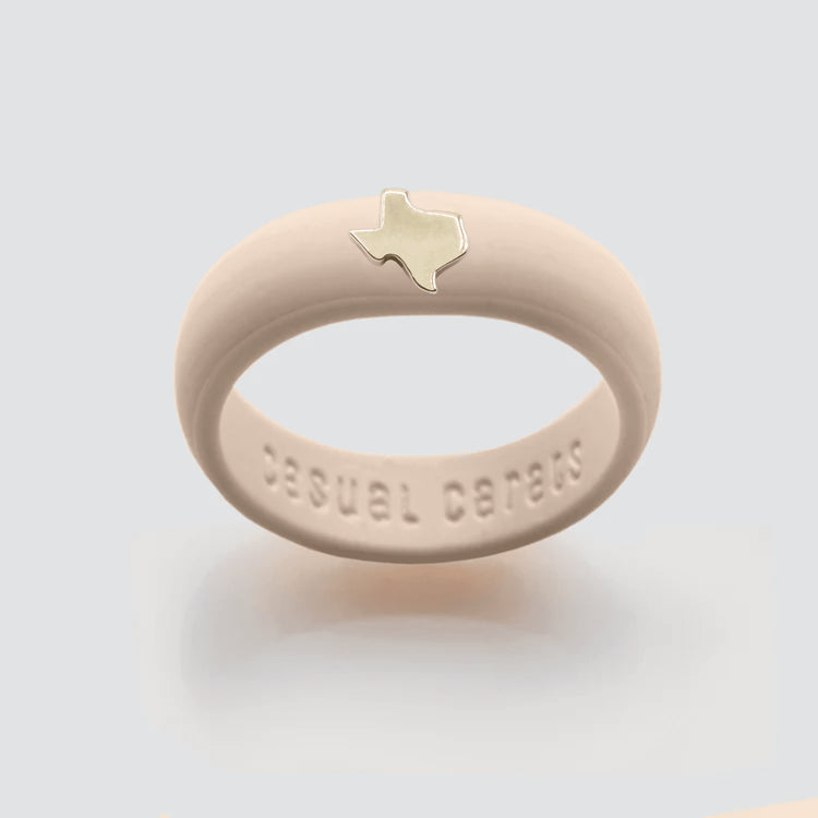 Gold Texas Silicone Ring