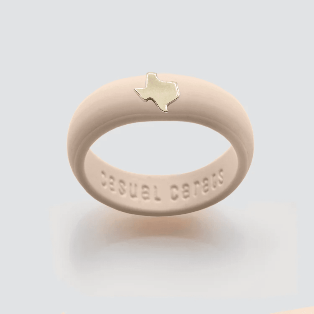 Gold Texas Silicone Ring