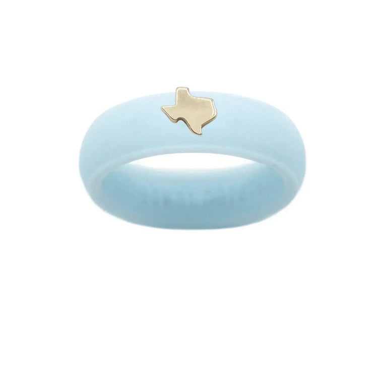Gold Texas Silicone Ring - Size 4