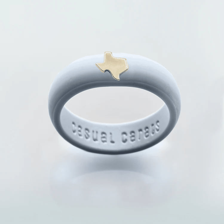 Gold Texas Silicone Ring