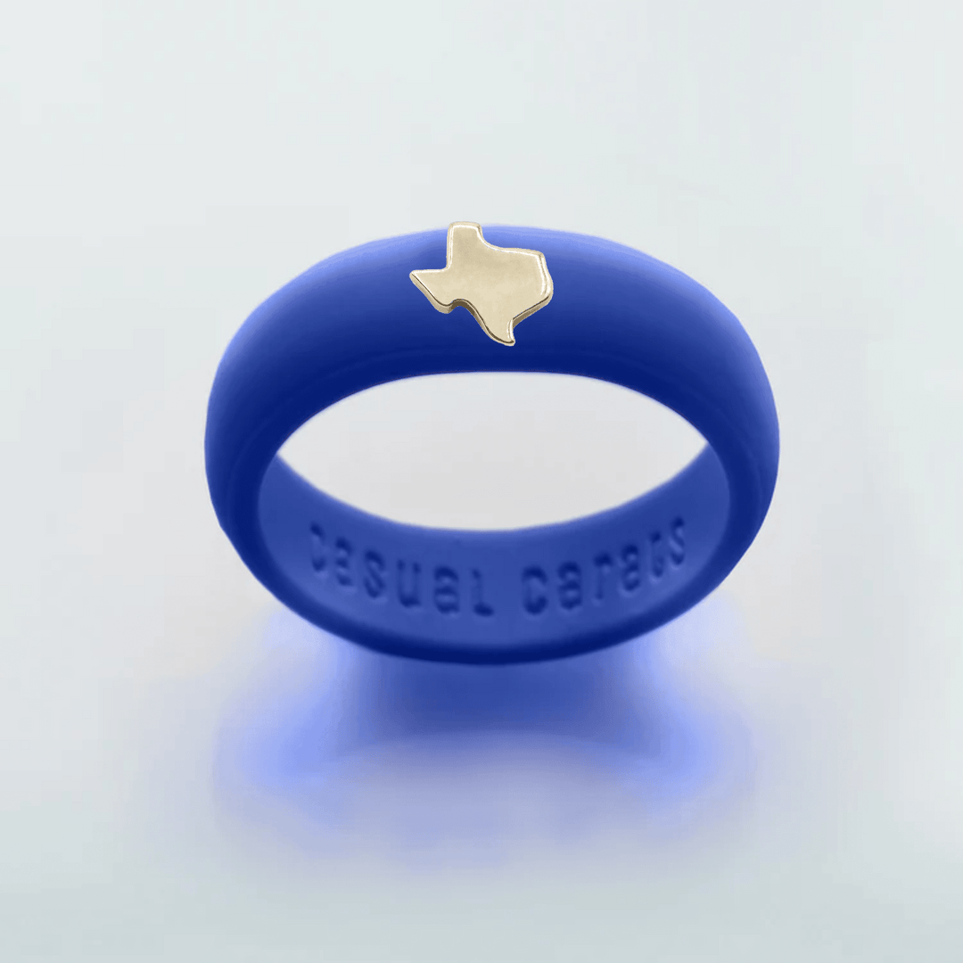 Gold Texas Silicone Ring