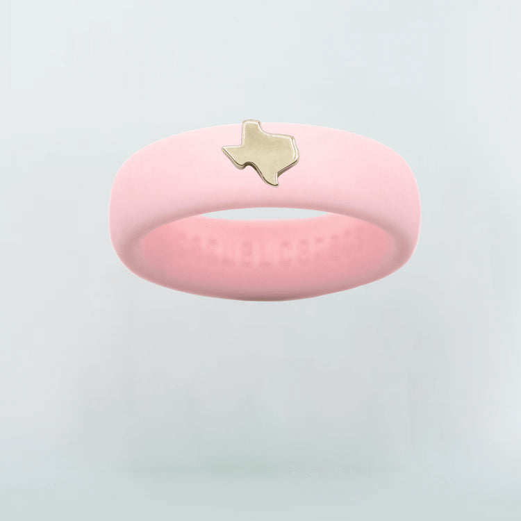 Gold Texas Silicone Ring