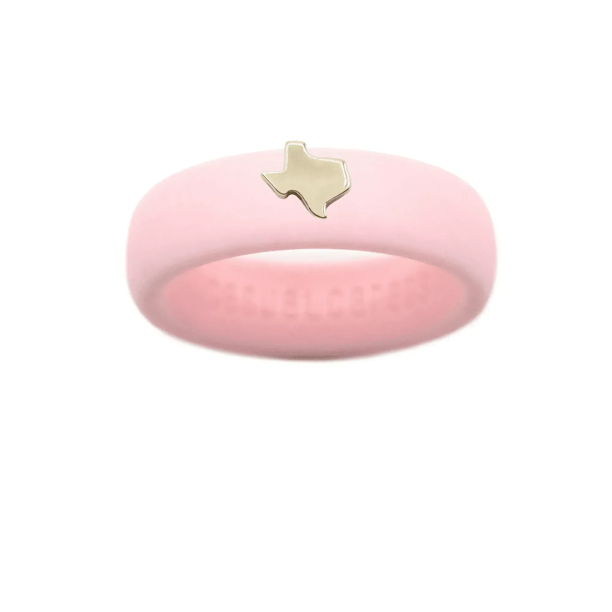 Gold Texas Silicone Ring - Size 8