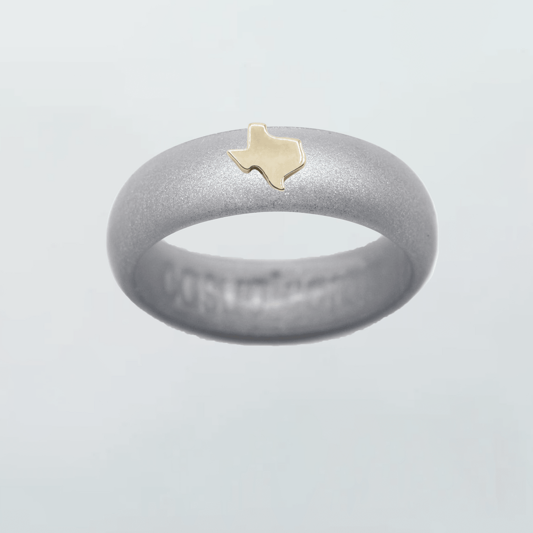 Gold Texas Silicone Ring