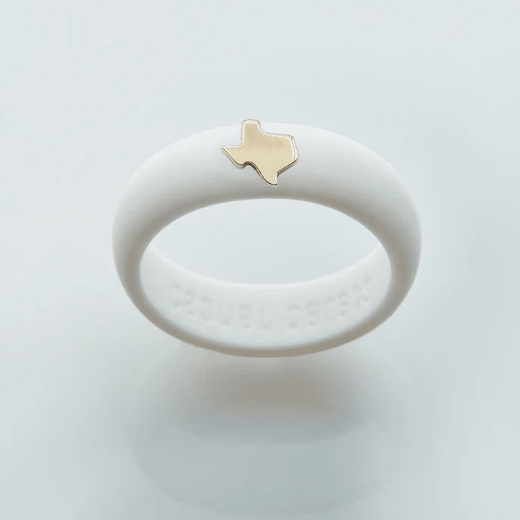 Gold Texas Silicone Ring