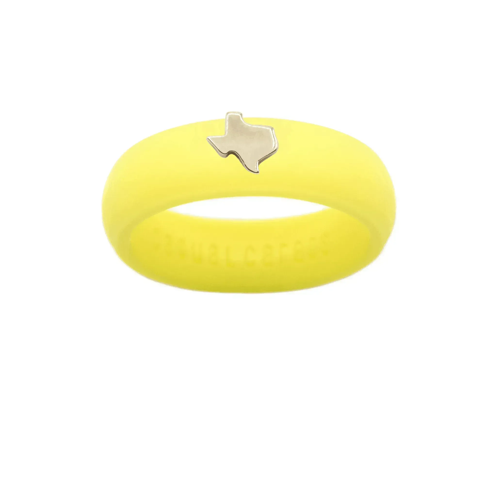 Gold Texas Silicone Ring - Size 4