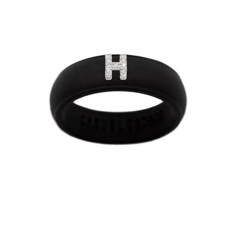 “H” Diamond Initial - Size 6