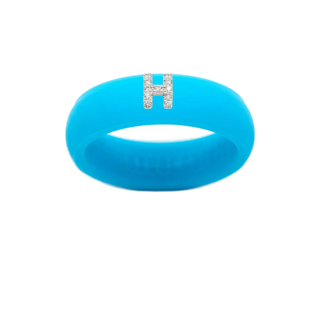 “H” Diamond Initial - Size 6