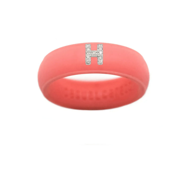 “H” Diamond Initial - Size 6