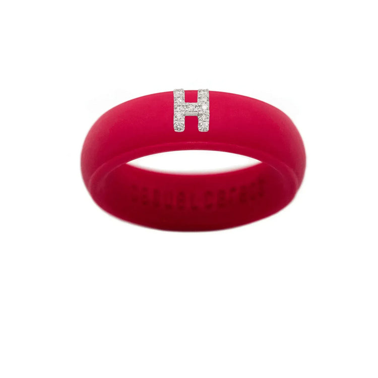 “H” Diamond Initial - Size 6