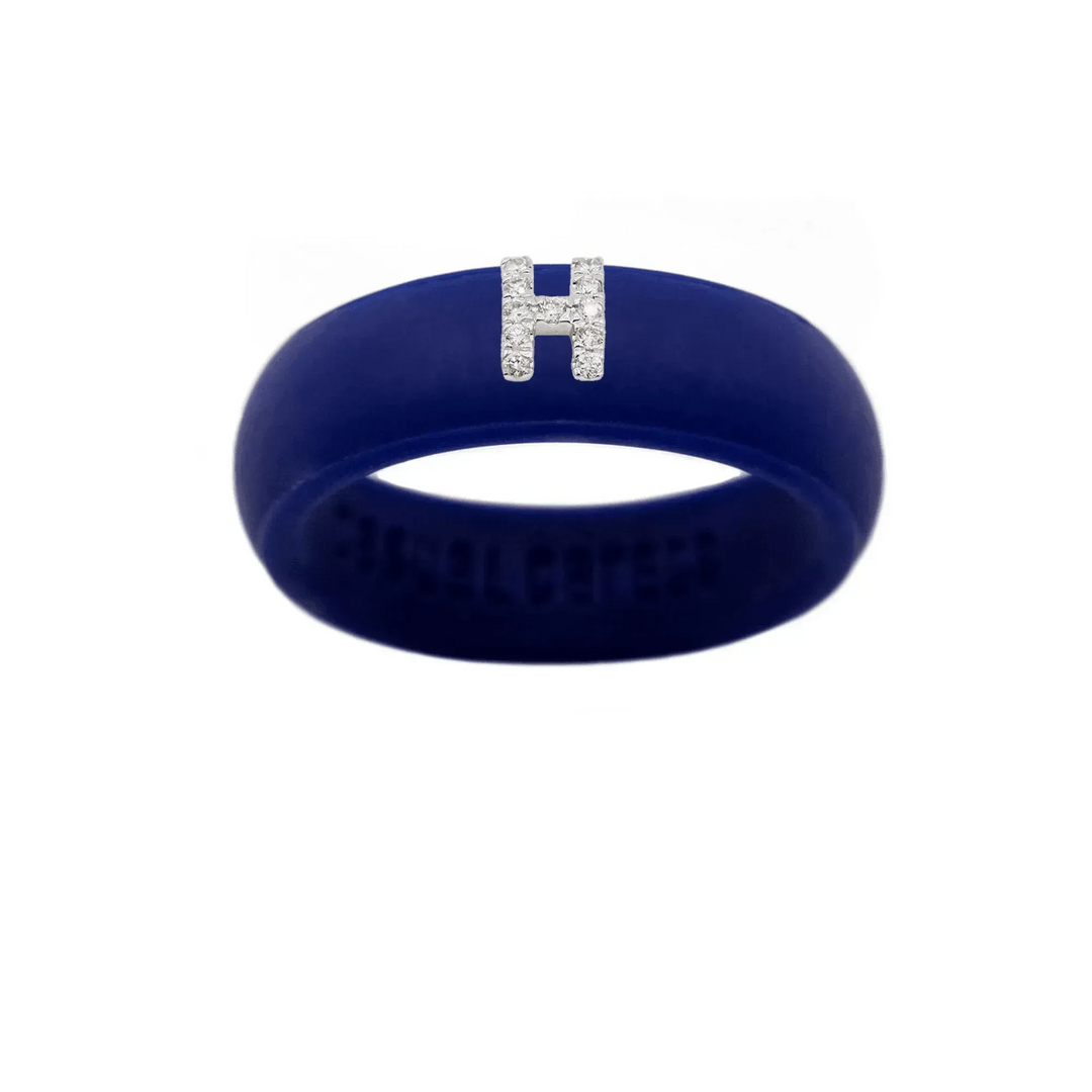 “H” Diamond Initial - Size 6