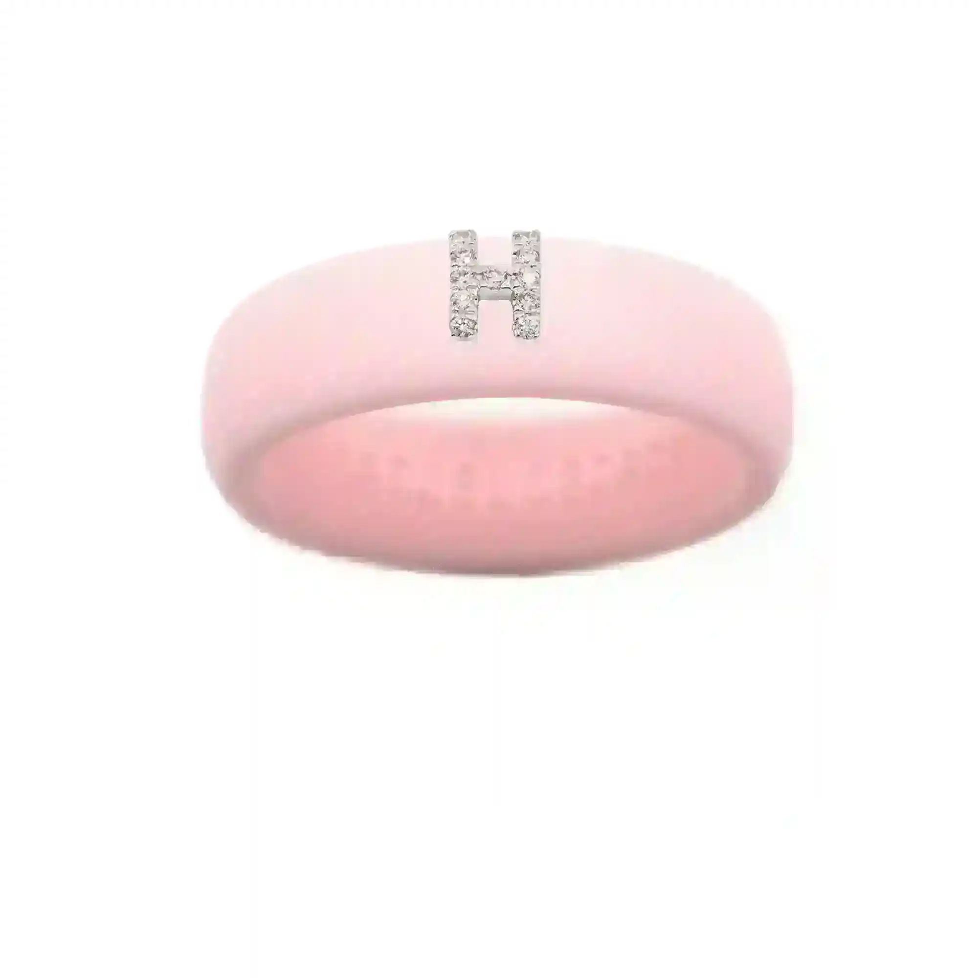 “H” Diamond Initial - Size 5