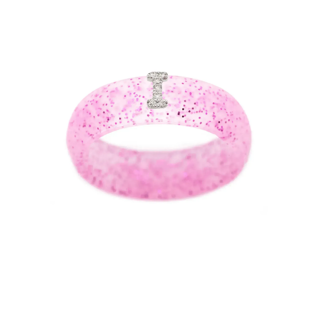 “I” Diamond Initial - Size 7