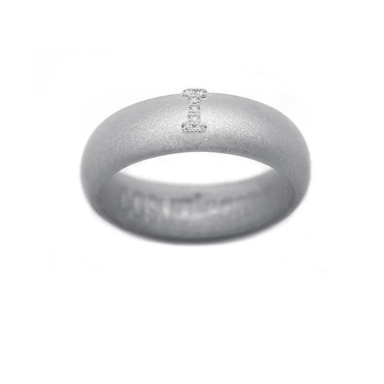 “I” Diamond Initial - Size 7