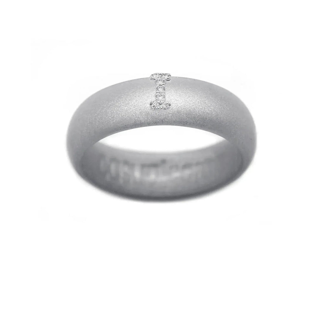 “I” Diamond Initial - Size 7