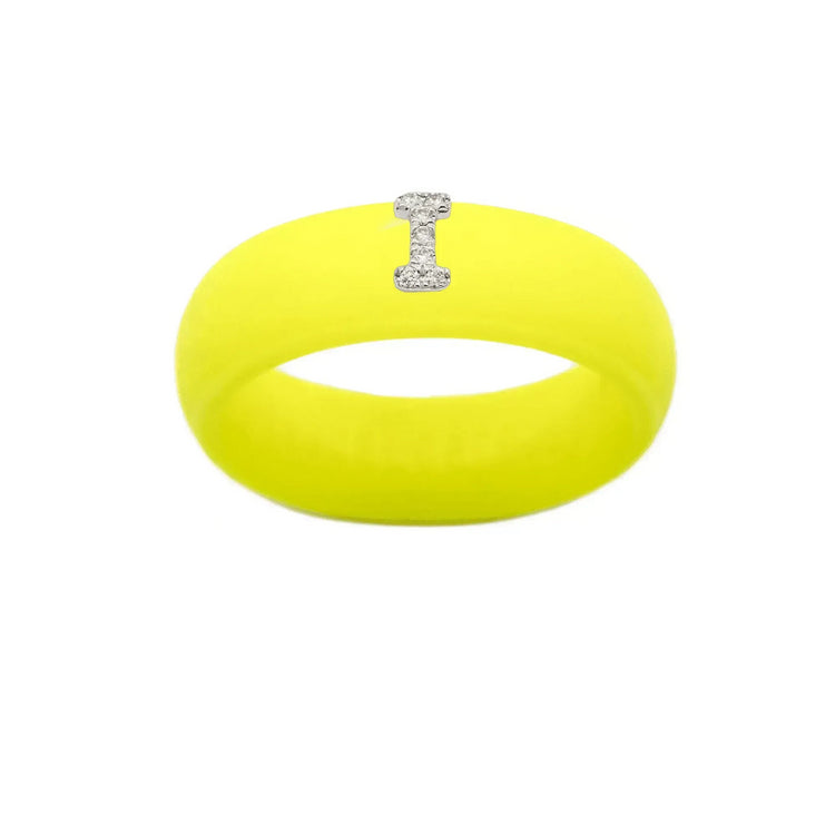“I” Diamond Initial - Size 7