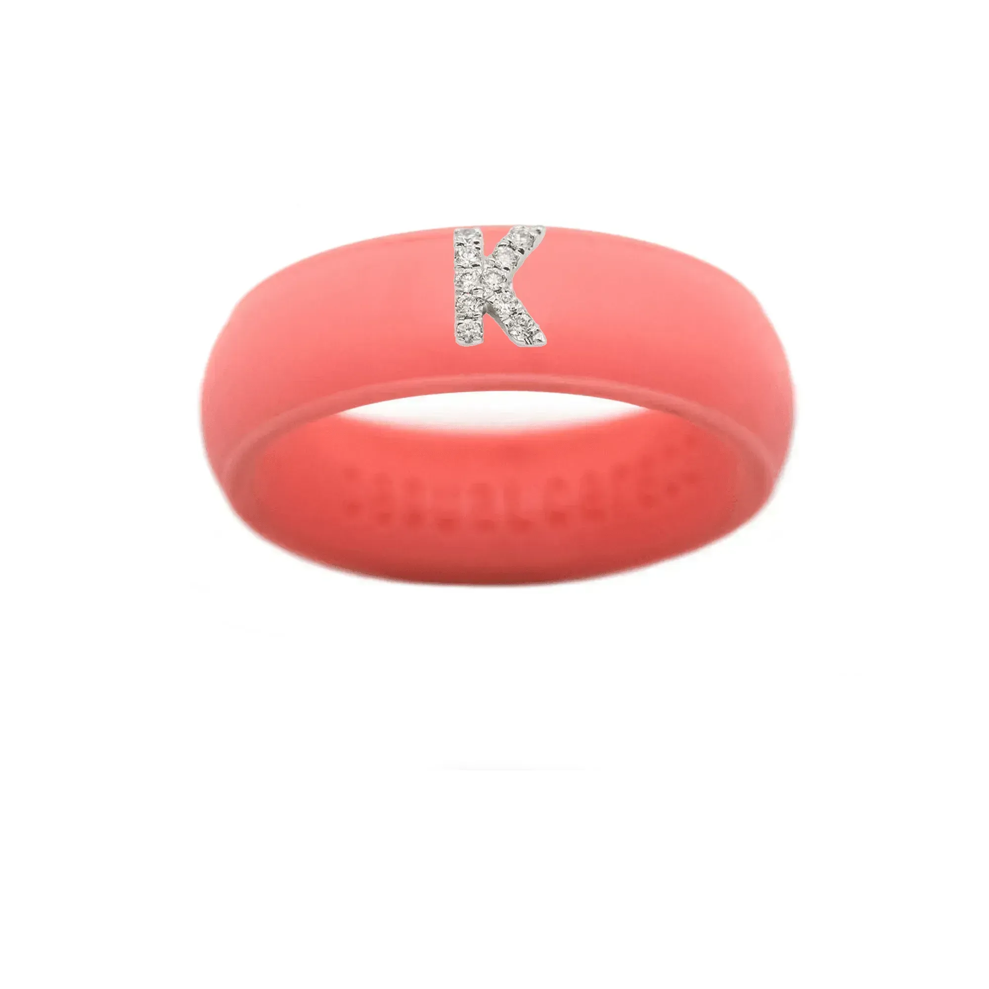 “K” Diamond Initial - Size 4