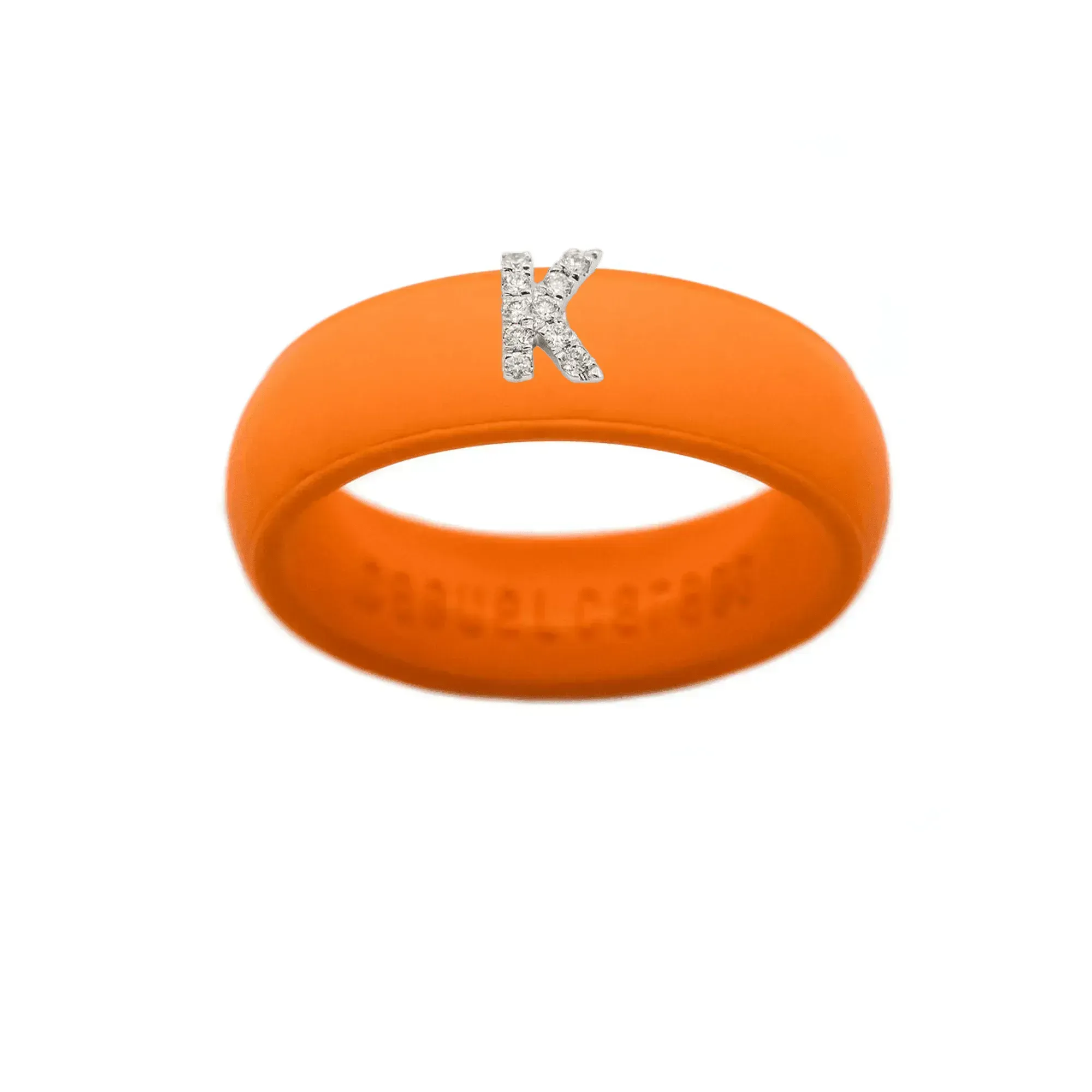 “K” Diamond Initial - Size 4