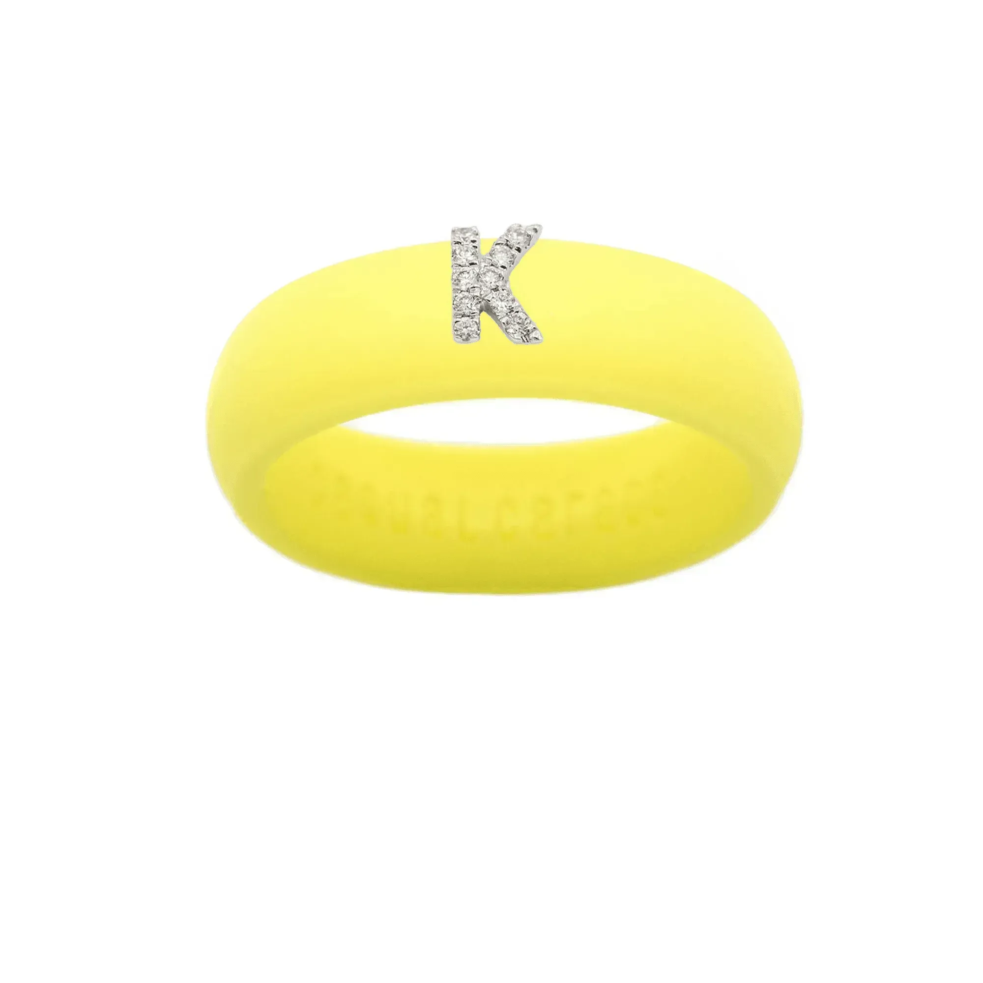 “K” Diamond Initial - Size 4