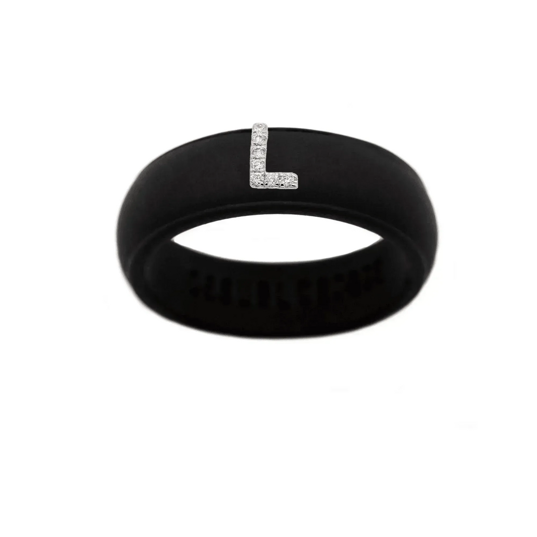 “L” Diamond Initial - Size 6