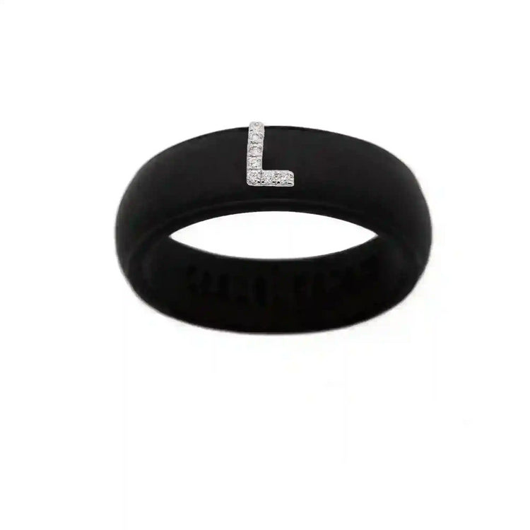 “L” Diamond Initial - Size 5