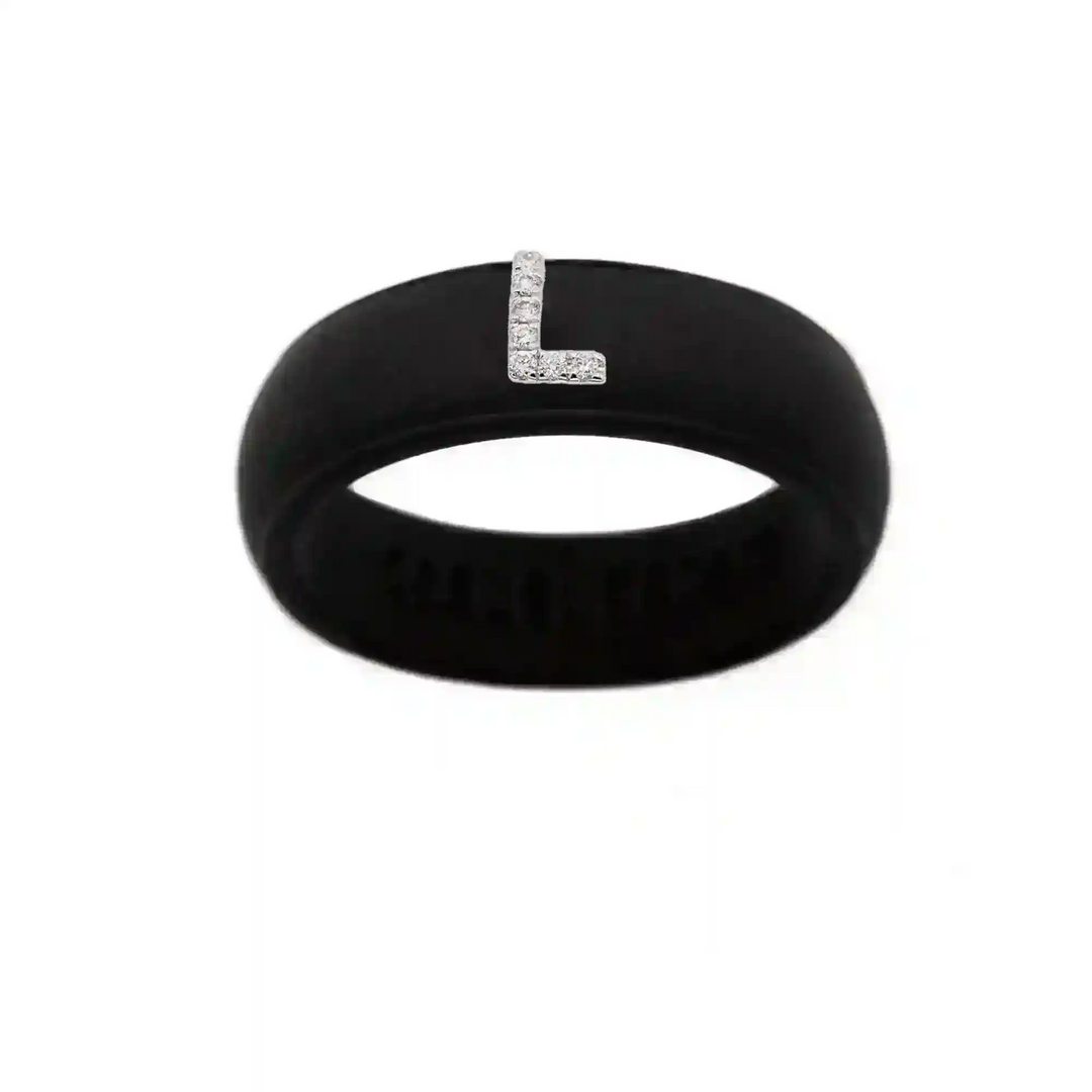 “L” Diamond Initial - Size 5