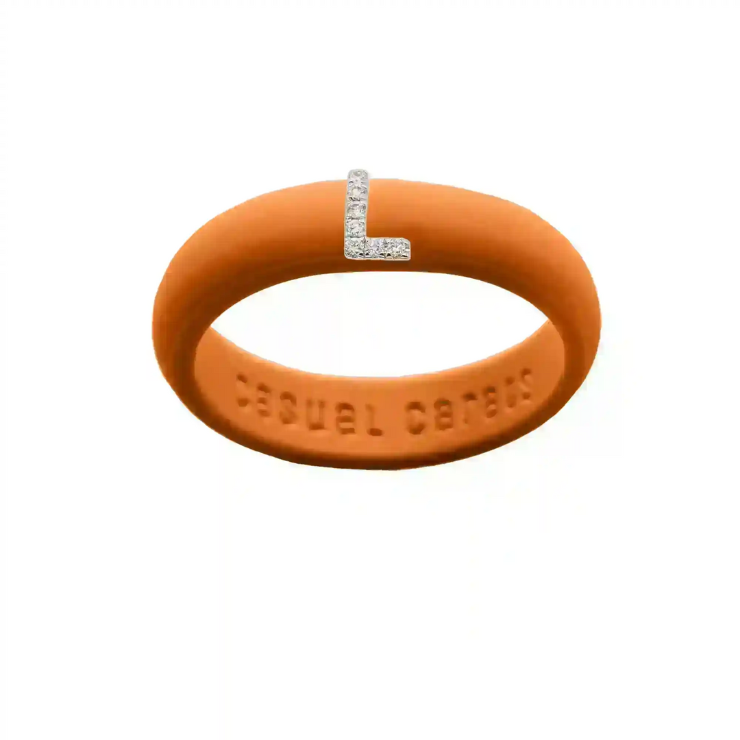 “L” Diamond Initial - Size 5