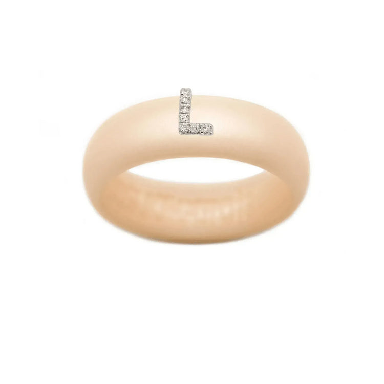 “L” Diamond Initial - Size 4